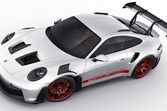 do realistic 3d sports car,3d luxury and racing car in blender ready game, print