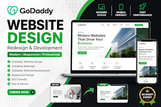 design godaddy website, redesign godaddy site, godaddy website development