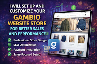 set up and customize your gambio website store for better sales and perfomance