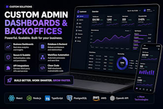 build a custom admin dashboard or backoffice
