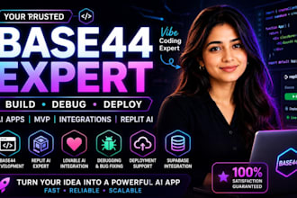 build base44 with replit lovable base 44 expert bug fixing base44 web app base44