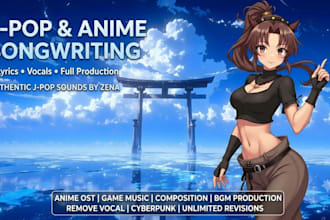 compose custom anime ost game music background track bgm production soundtrack