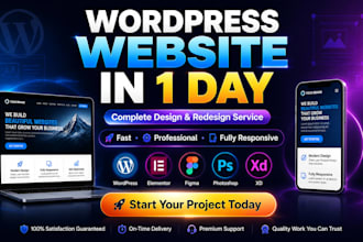 design or redesign wordpress website, landing page expert