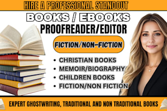 be your book editor and profreader