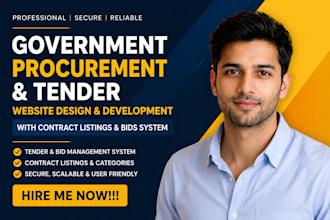 build government procurement and tender website with contract listings and bids