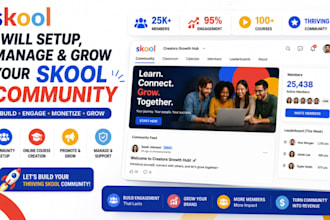 skool community skool online course skool promotion skool manager promote skool