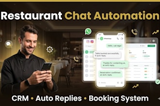 automate instagram chats, CRM, and customer systems for restaurants