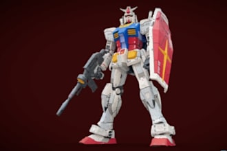 design collectible 3d action figures and stl models