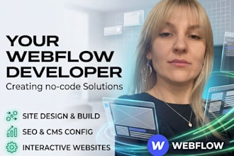 build a responsive webflow landing page