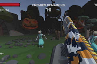 create fps mechanics and combat systems in unity