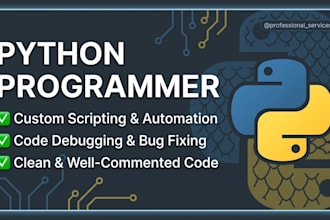 write python automation scripts or fix bugs in python code