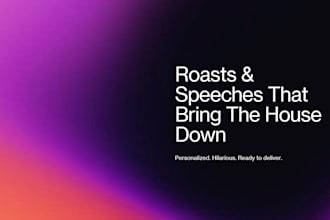 write a hilarious party speech they will never forget