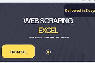 scrape any website and deliver clean excel data