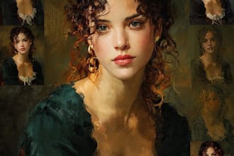 paint renaissance art oil painting portrait