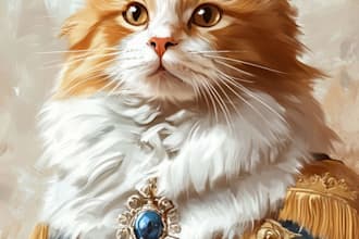 draw pet into watercolor portrait
