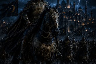create epic cinematic timurid fantasy ai art