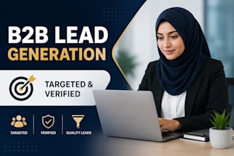 do targeted b2b lead generation, prospect list and email