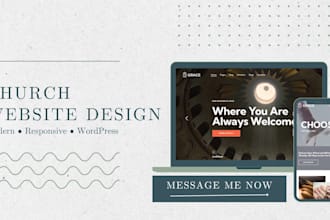 create a responsive church website in wordpress