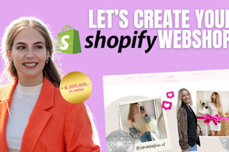 build a professional shopify webshop ready to sell