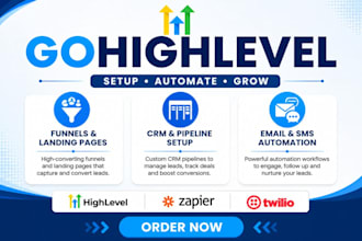 setup your gohighlevel CRM automation sales funnel sub account for agencies