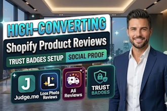 setup shopify product reviews judge me loox ali reviews trust badges website