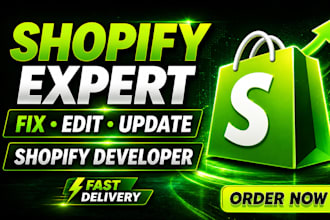 shopify custom coding, theme customization, development, bug fix shopify liquid