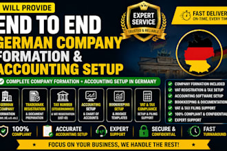 provide end to end german company formation and accounting setup