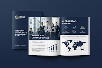 design premium corporate brochure