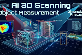 develop computer vision 3d scanning object measurement and dimension analysis