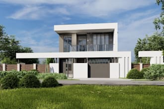 two story house exterior front yard landscape,porch,lawn design,garage driveway