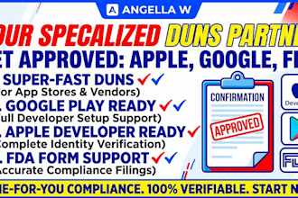 provide d u n s number for apple, google, fda form dun bradstreet