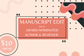 copyedit your work for clarity and consistency
