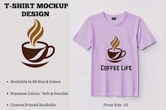 design custom t shirt and professional t shirt mockup