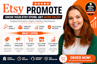 etsy promote etsy store marketing etsy sales etsy store creation etsy traffic