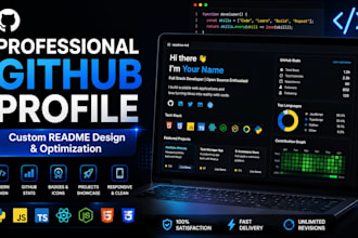 build a stunning github developer profile with readme