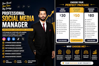 be your social media manager and ai content creator for business growth