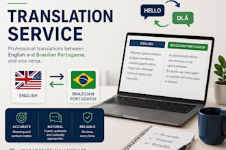 translate english to brazilian portuguese or brazilian portuguese to english