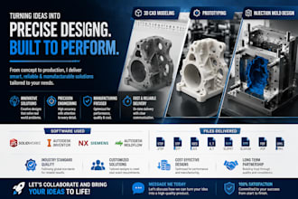 design 3d cad modeling, prototyping, and injection mold design