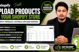 do shopify product listing, shopify product upload