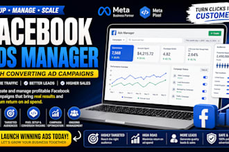 set up facebook ads manager and high converting fb ad campaigns