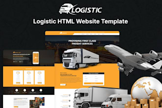 create a logistic website, cargo, trucking, freight, dispatch, travel website