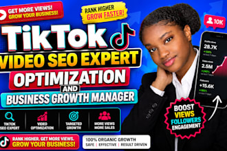 tiktok video SEO expert optimization and business growth manager