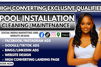 pool installation leads, pool cleaning facebook ads pool maintenance google ads