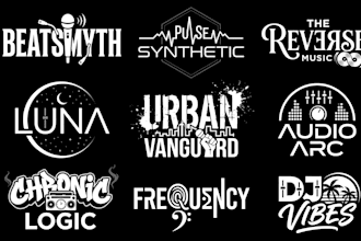 do custom dj, music, band, hiphop, producer logo design for you