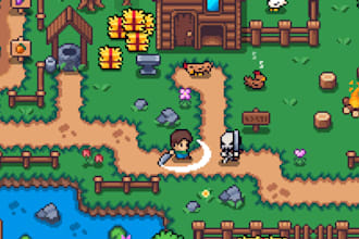 do pixel art tileset, top down pixel map tileset, indie game, game assets, props