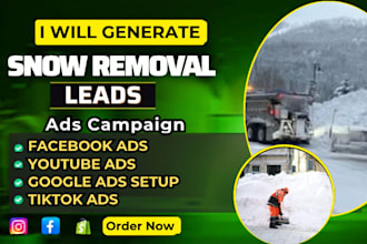 snow removal leads snow plowing leads snow plow leads via facebook ads