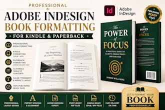 do adobe indesign book formatting for kindle and paperback