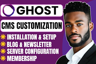 build ghost cms website customize ghost blog fix ghost theme website ghost post