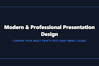 design or redesign professional powerpoint presentation slides