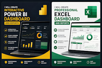 create professional excel dashboard, reports and KPI tracker